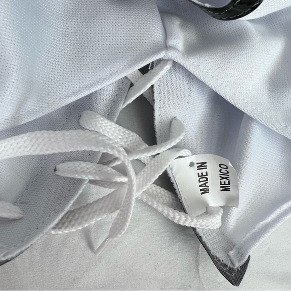 Luchador mask White/Black with hearts - Picture 5 of 7